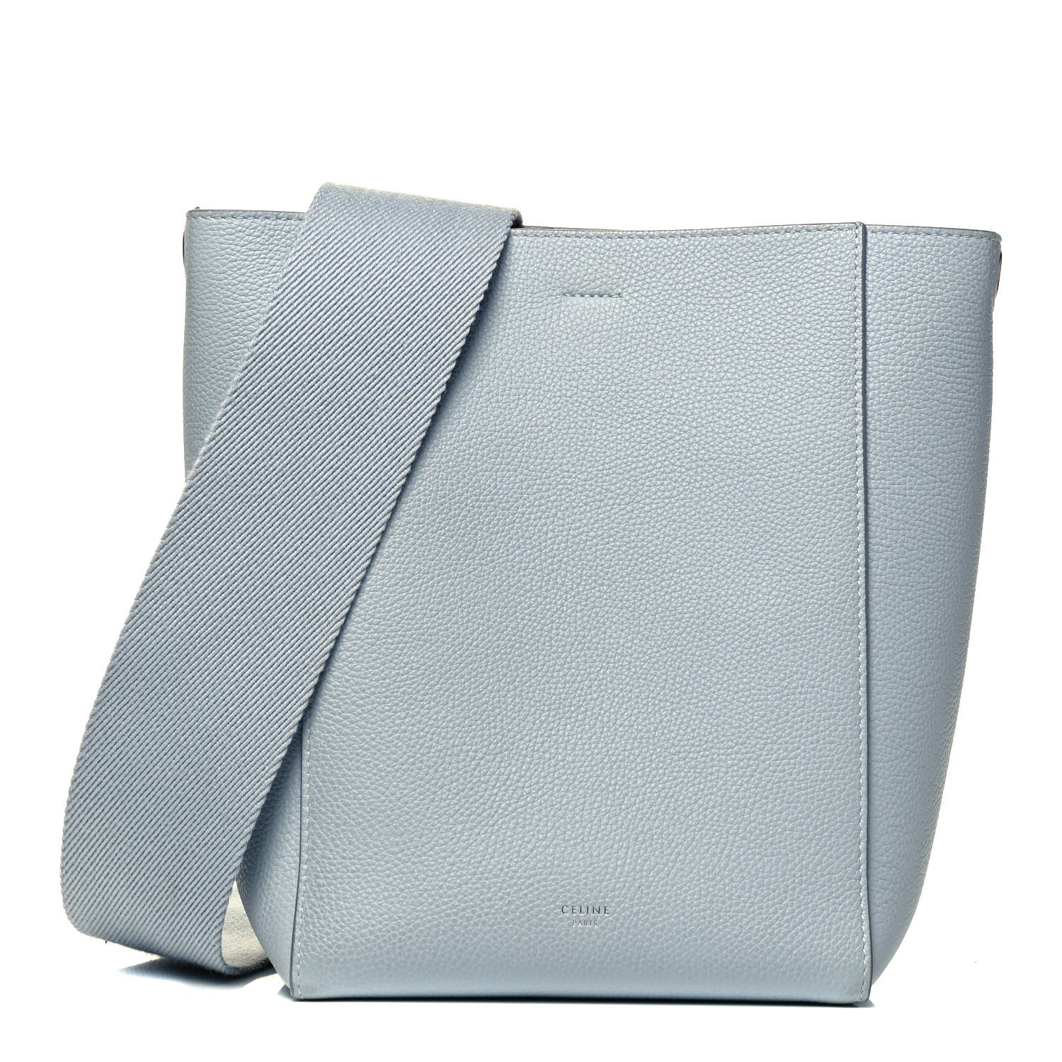 Celine Soft Grained Calfskin Small Sangle Bucket Bag Storm 1 of 9