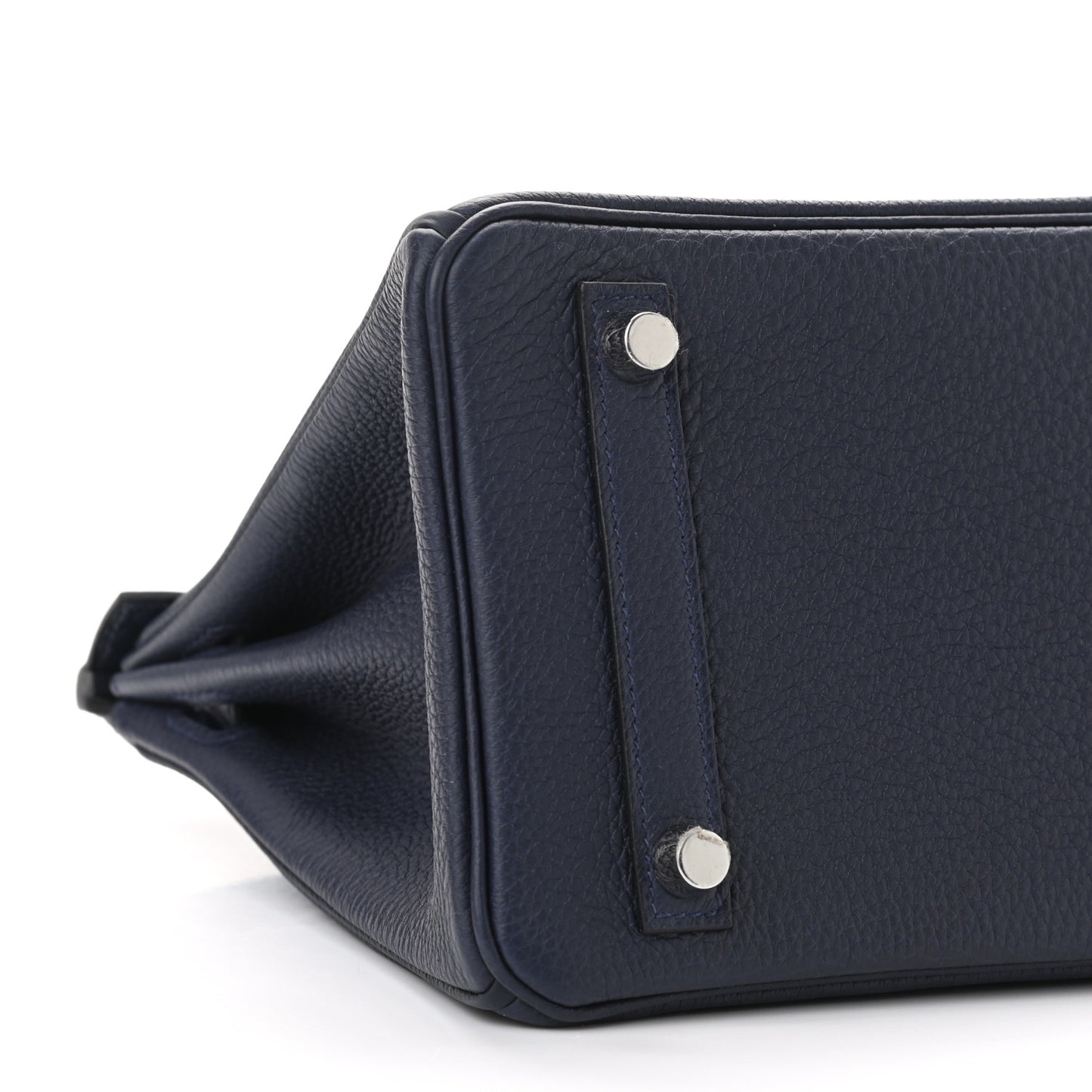 Togo Matte Alligator Birkin Touch 25 Bleu Nuit Bleu Indigo