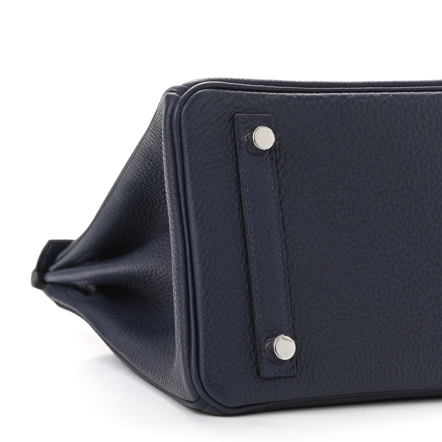 Hermes Togo Matte Alligator Birkin Touch 25 Bleu Nuit Bleu Indigo 8 of 10