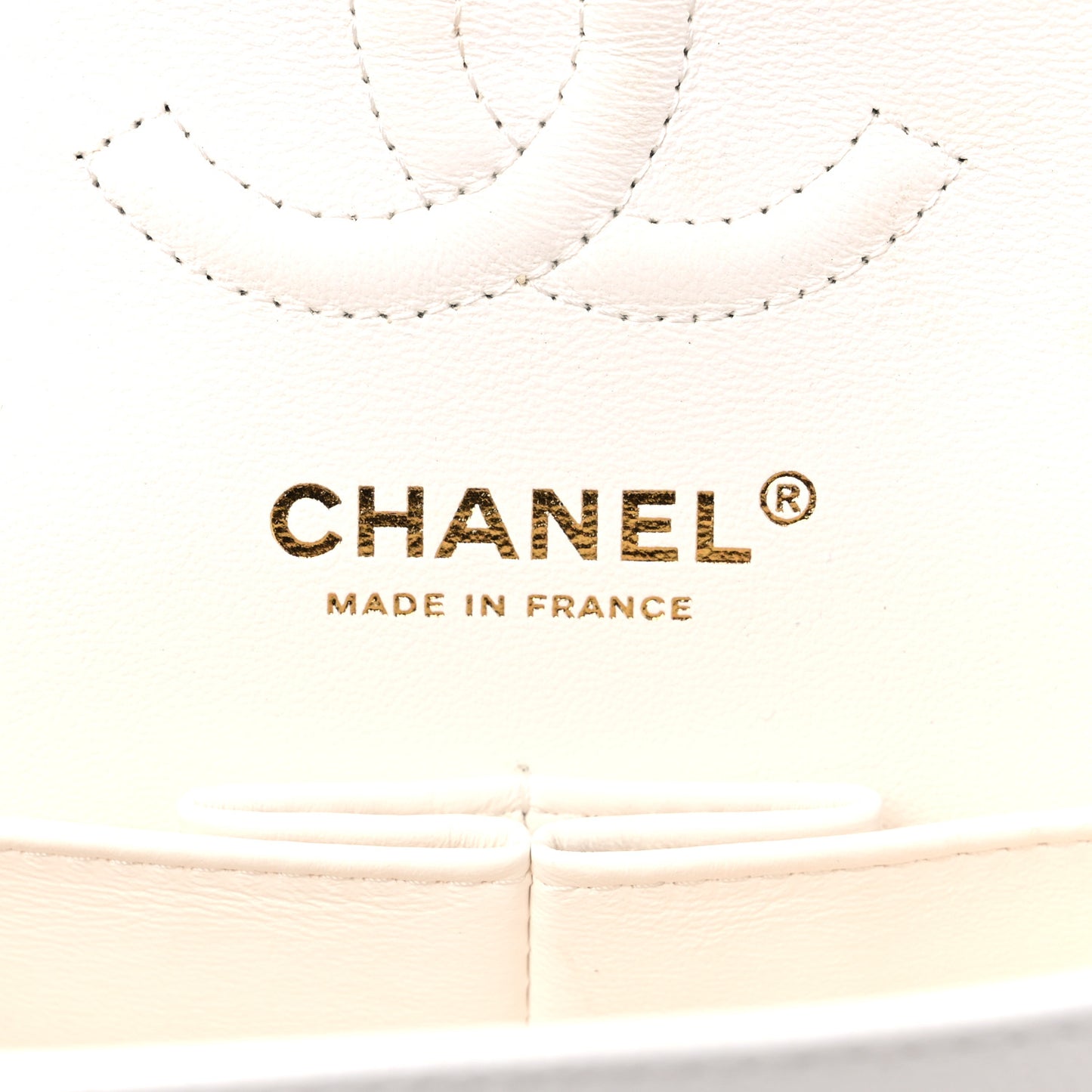 Caviar Quilted Small Double Flap White
