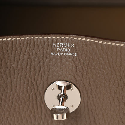 Hermes Taurillon Clemence Lindy 34 Etoupe 6 of 10