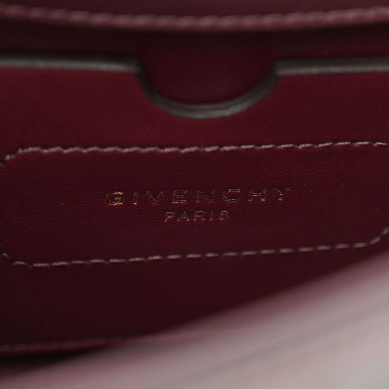 Givenchy Calfskin Crocodile Embossed Eden Mini Top Handle Burgundy 6 of 10