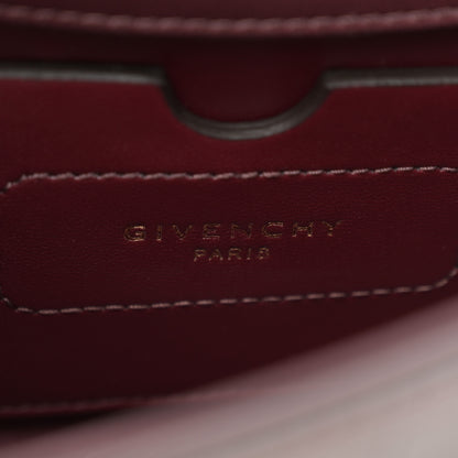 Givenchy Calfskin Crocodile Embossed Eden Mini Top Handle Burgundy 6 of 10