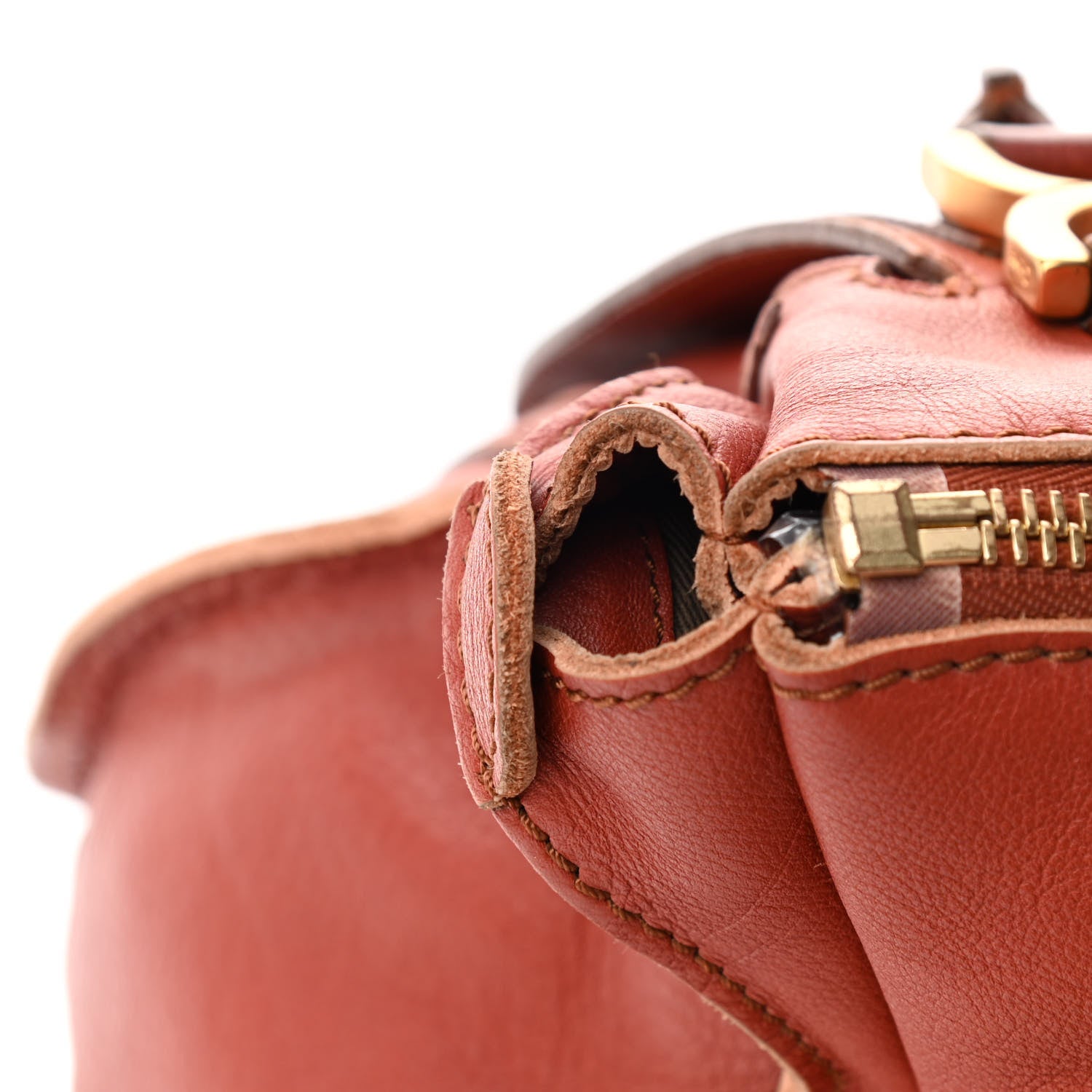 Chloe Calfskin Large Marcie Satchel Maple Leaf 15 of 17