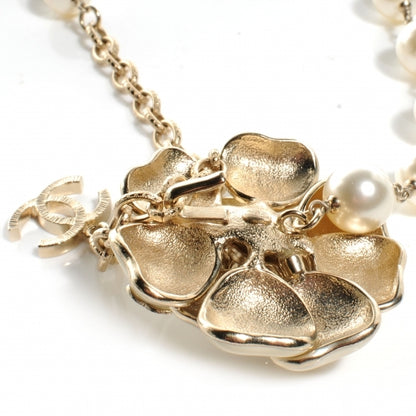 Chanel Pearl and Crystal Enamel Camellia Belt Gold 4 of 6