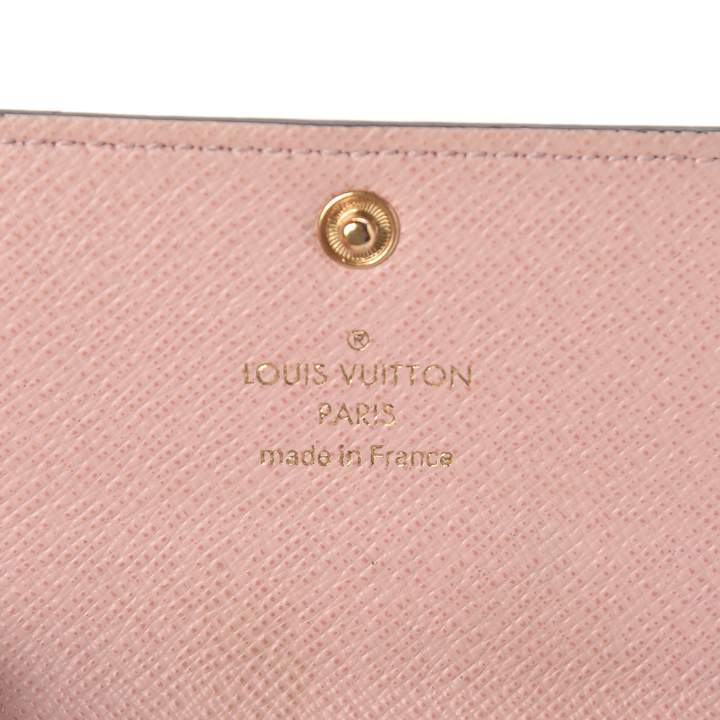 Damier Ebene Multicles 6 Key Holder Rose Ballerine
