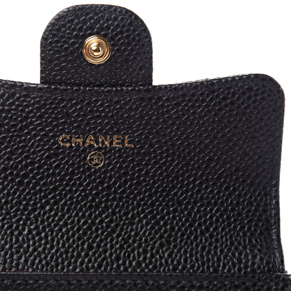 Chanel Caviar Quilted Flap Card Holder Black 5 of 11