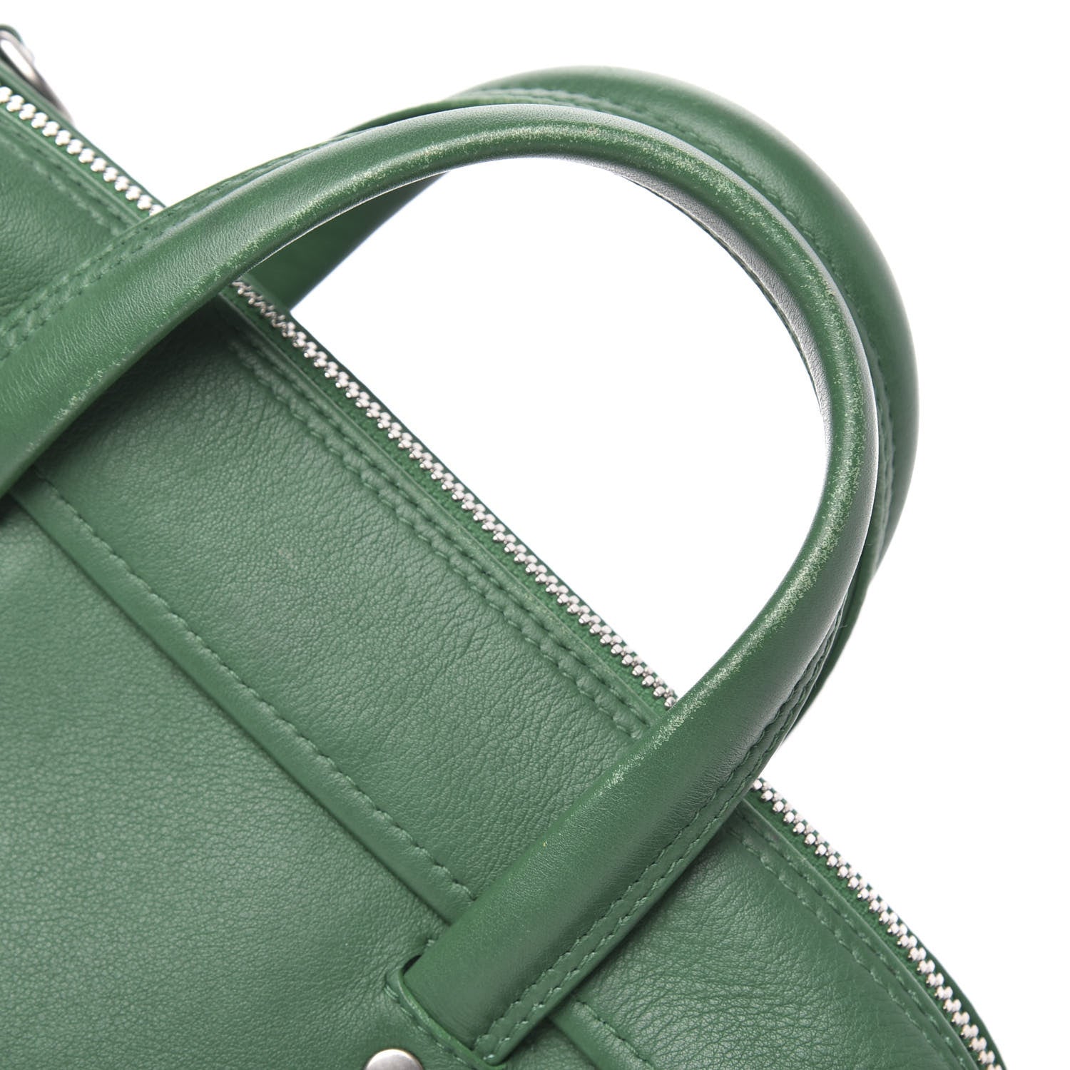 Balenciaga Shiny Day Calfskin S Triangle Duffle Vert Irlandais 12 of 13