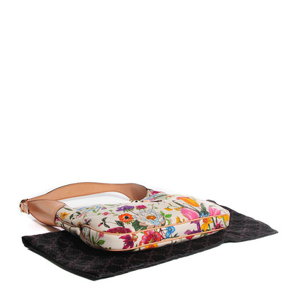Gucci Canvas Floral Flora Small Jackie O Hobo White 4 of 8