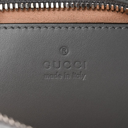 Gucci Calfskin Matelasse Aria Small GG Marmont Chain Shoulder Bag Deep Grey 6 of 10