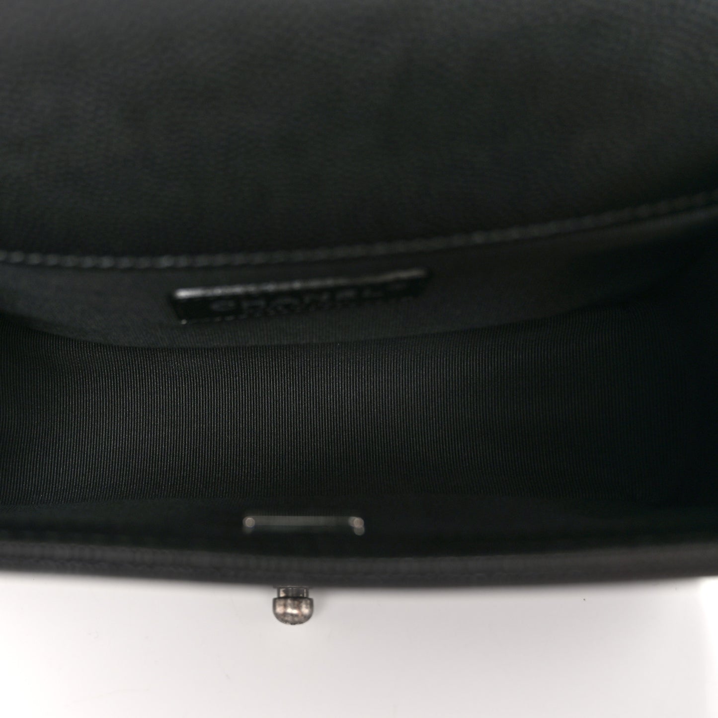 Caviar Quilted Small Boy Flap Black
