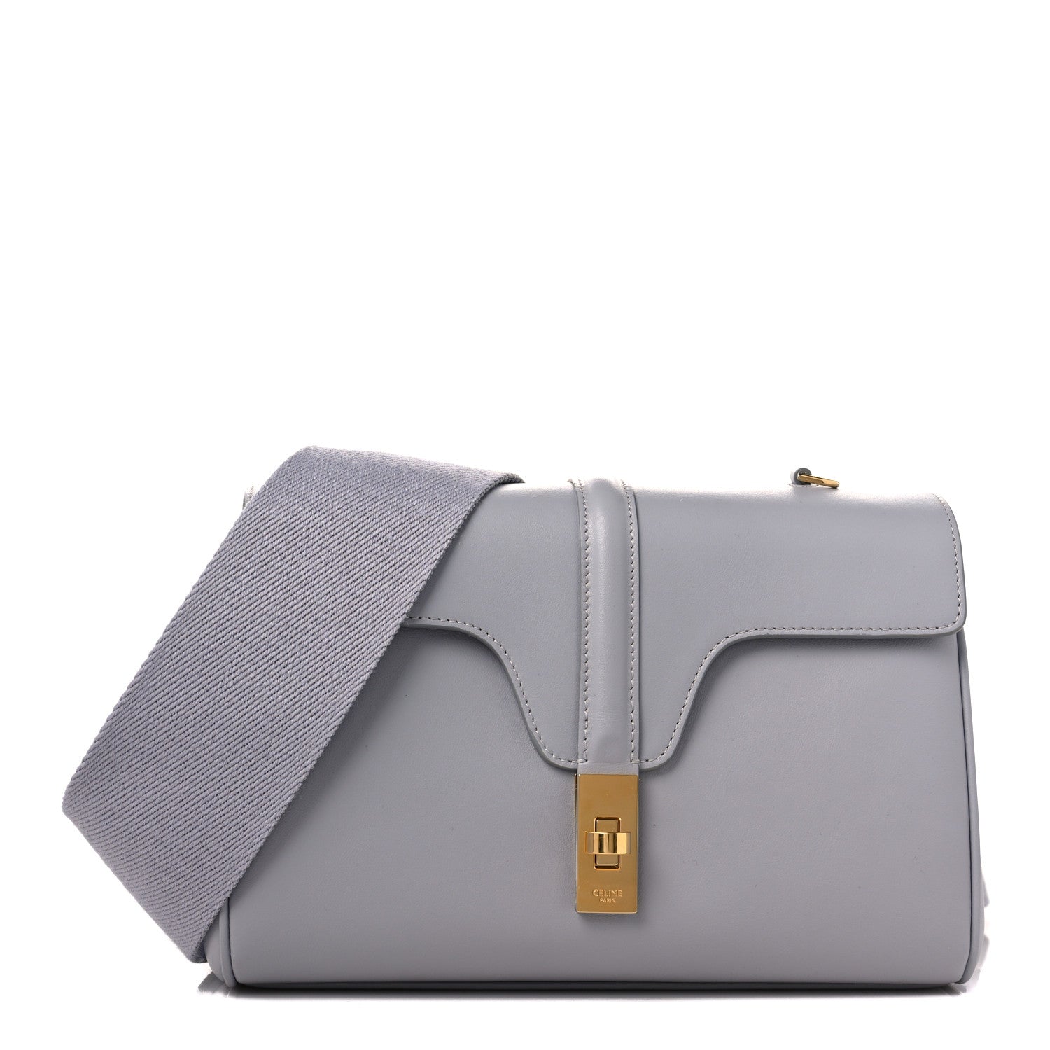 Celine Smooth Calfskin Teen Soft 16 Shoulder Bag Light Grey 1 of 10