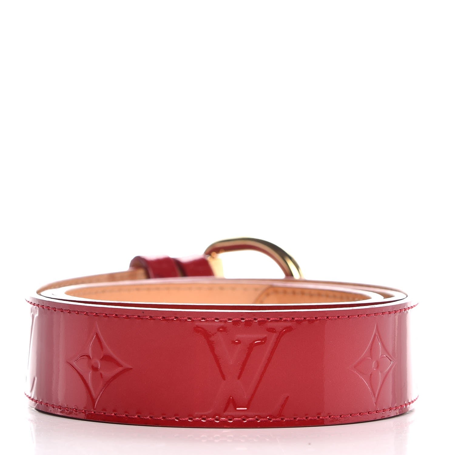 Louis Vuitton Vernis Ceinture 30mm Belt 80 32 Rouge 4 of 7