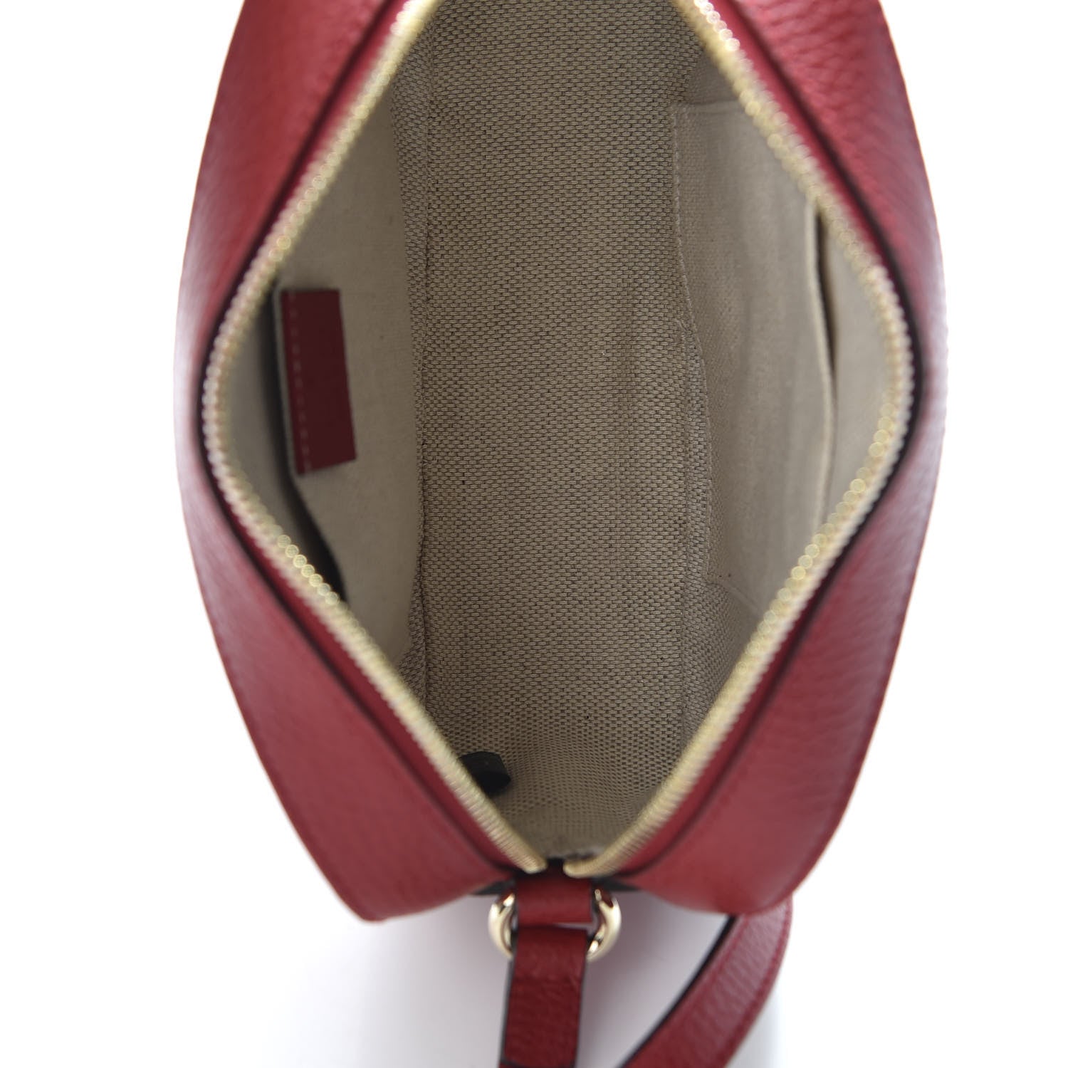 Gucci Dollar Calfskin Bi-Color Small Soho Disco Bag New Rosette Hibiscus Red 4 of 9
