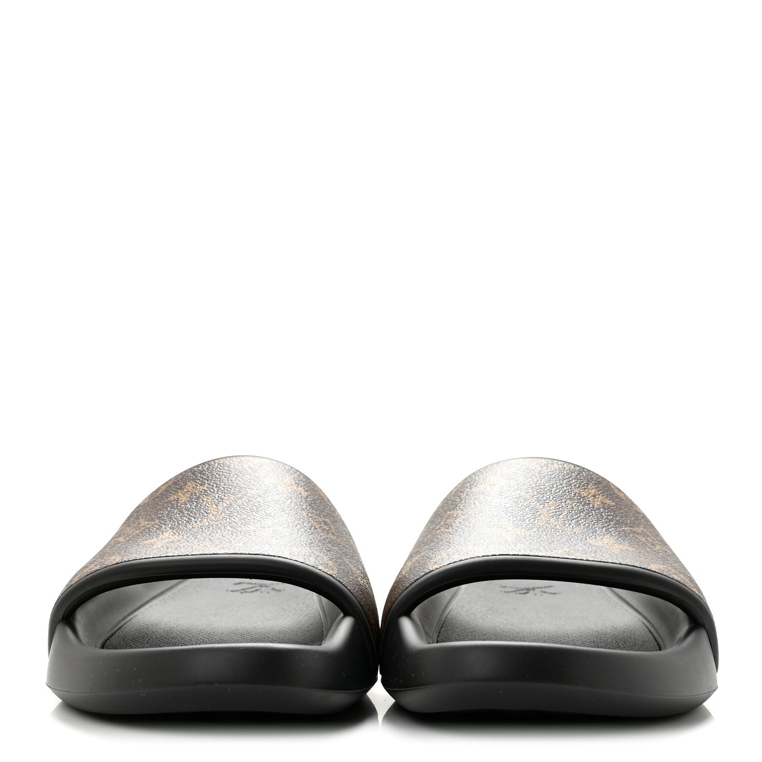 Louis Vuitton Rubber Monogram Mens Waterfront Mules 8 Macassar 3 of 10
