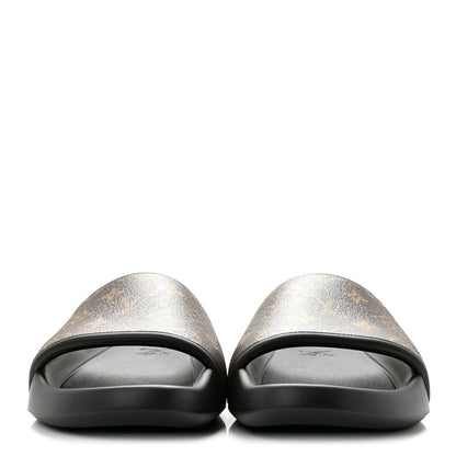 Louis Vuitton Rubber Monogram Mens Waterfront Mules 8 Macassar 3 of 10