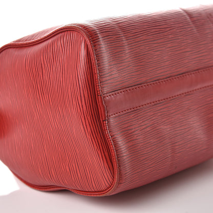 Louis Vuitton Epi Speedy 25 Castillan Red 15 of 17