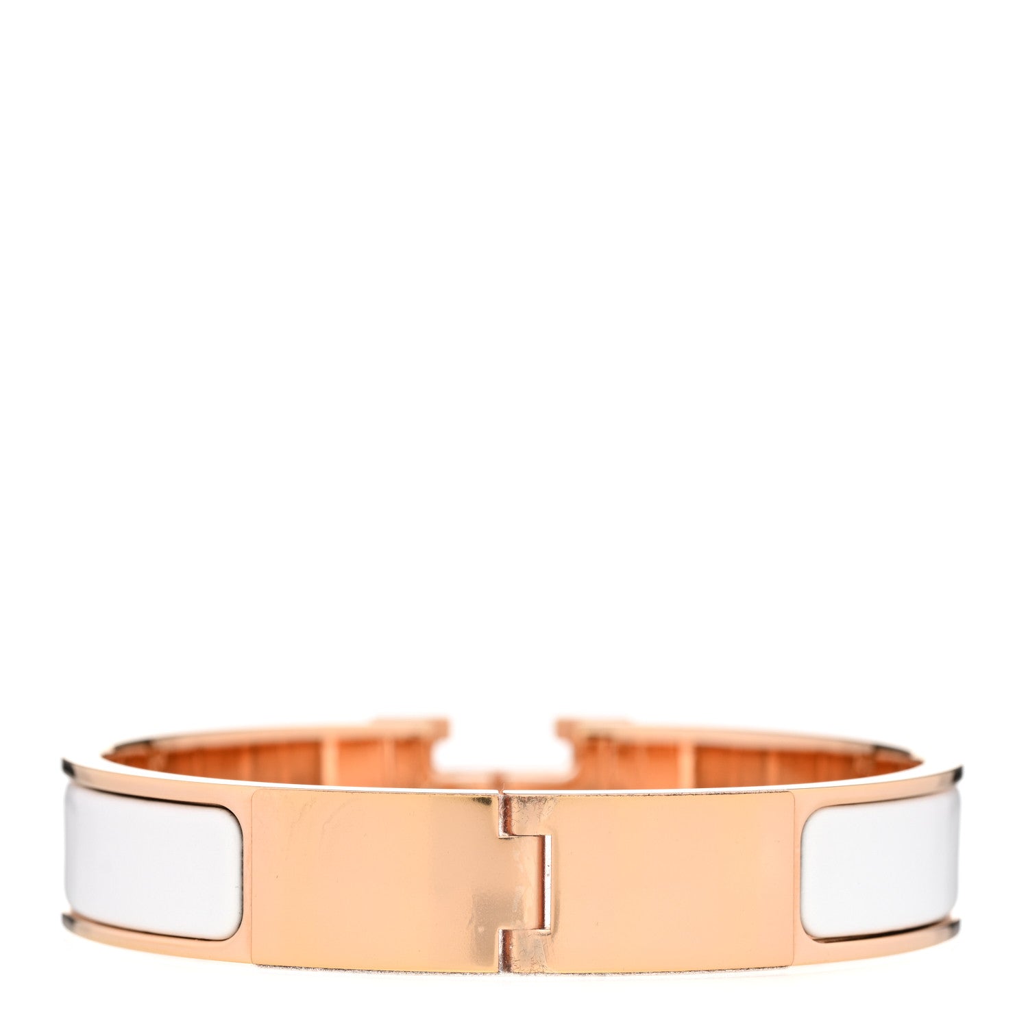 Hermes Enamel Narrow Clic Clac H Bracelet PM White 3 of 5