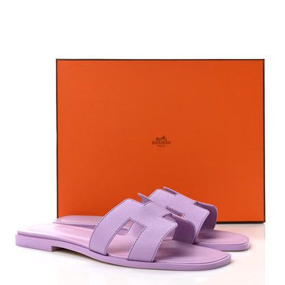 Hermes Epsom Oran Sandals 38 Violet Amethyste 8 of 8
