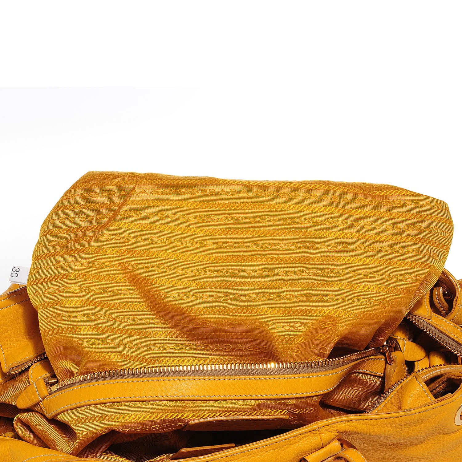 Prada Vitello Daino Crossbody Bag Ocra 8 of 10