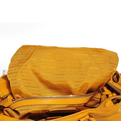 Prada Vitello Daino Crossbody Bag Ocra 8 of 10