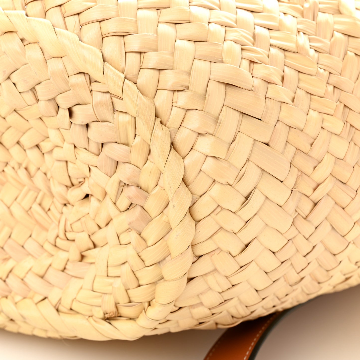 Raffia Small Basket Tote Bag Natural Tan