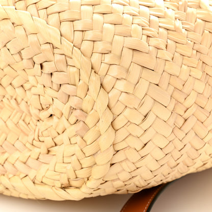 Loewe Raffia Small Basket Tote Bag Natural Tan 9 of 9