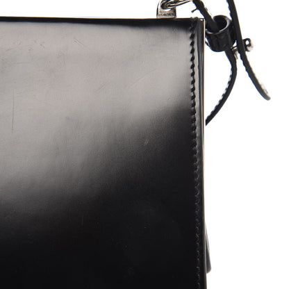 Prada Spazzolato Envelope Crossbody Clutch Nero Black 9 of 9