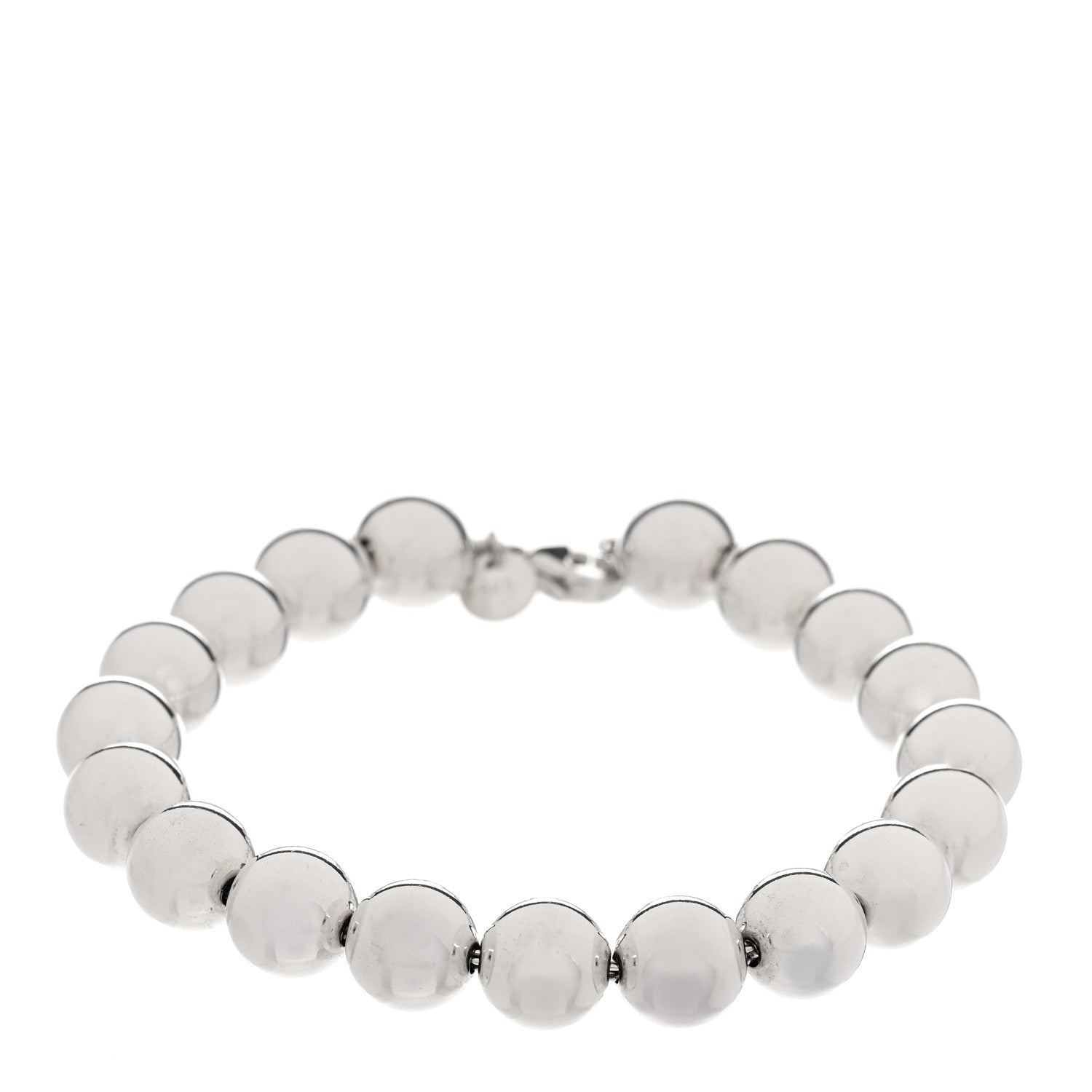 Tiffany Sterling Silver 10mm HardWear Ball Bracelet 1 of 5
