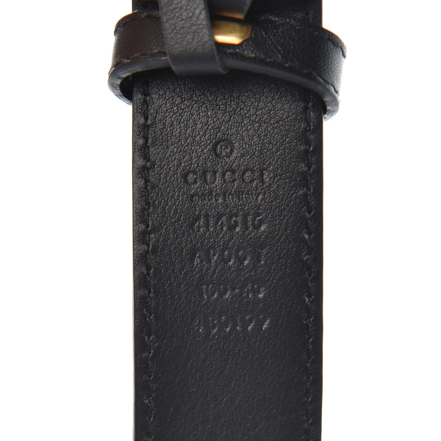 Gucci Calfskin Double G 30mm Belt 100 40 Black 6 of 6