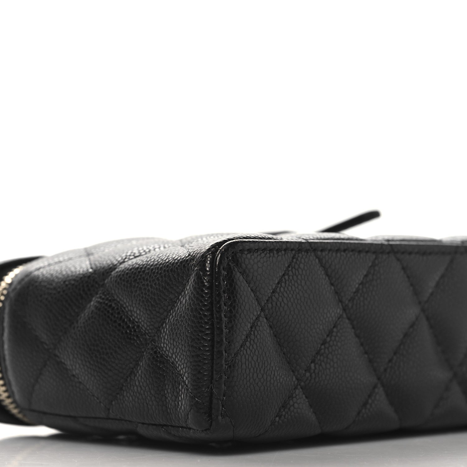 Chanel Caviar Quilted Top Handle Slim Vanity With Chain Black 9 of 11