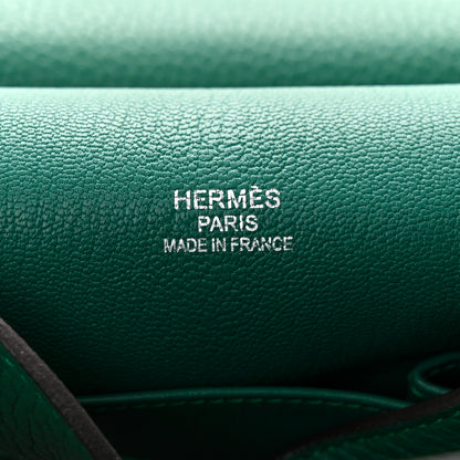 Hermes Taurillon Clemence Jypsiere 34 Malachite 6 of 14