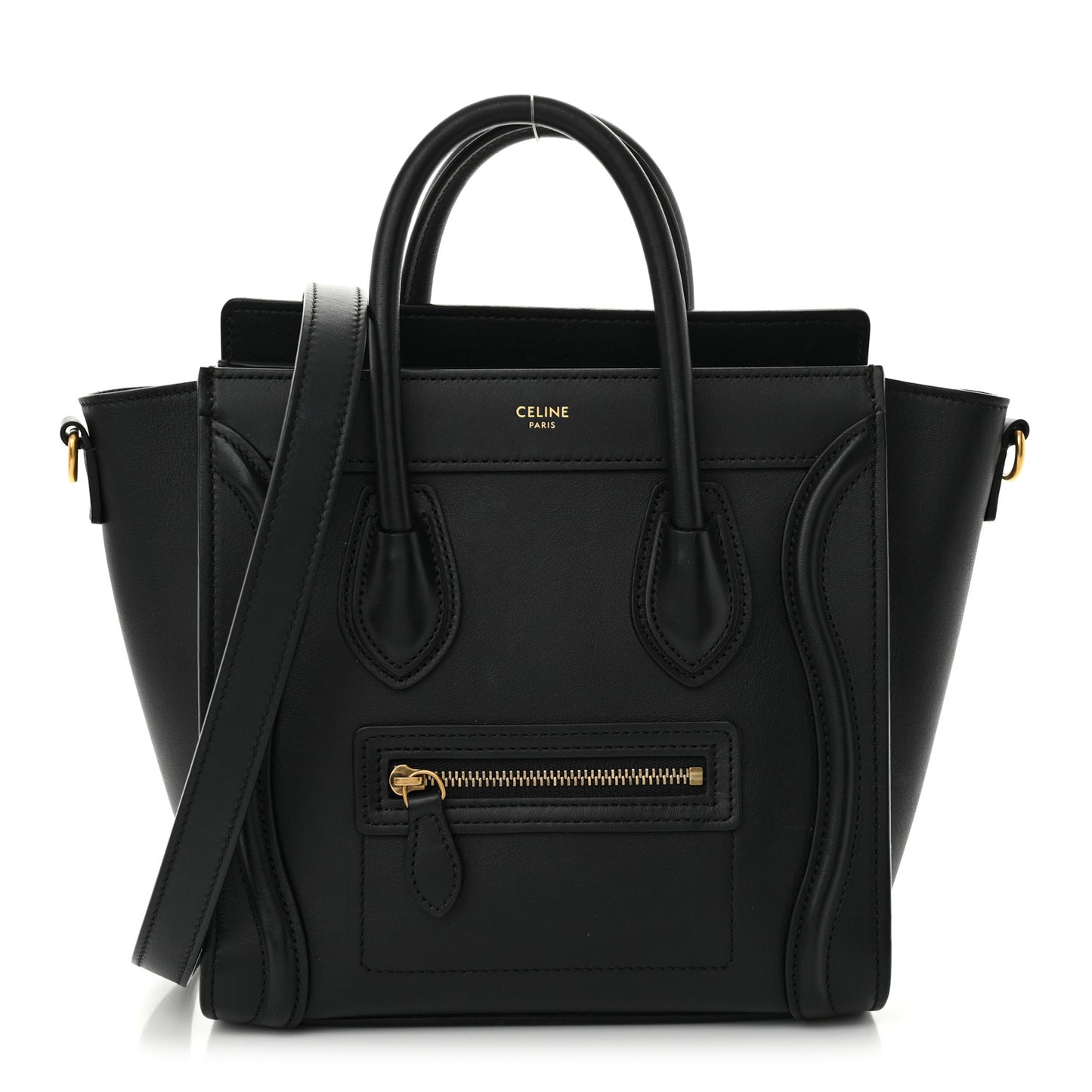 Smooth Calfskin Nano Luggage Black