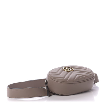 Gucci Calfskin Matelasse GG Marmont Belt Bag 85 34 Porcelain Rose 3 of 9