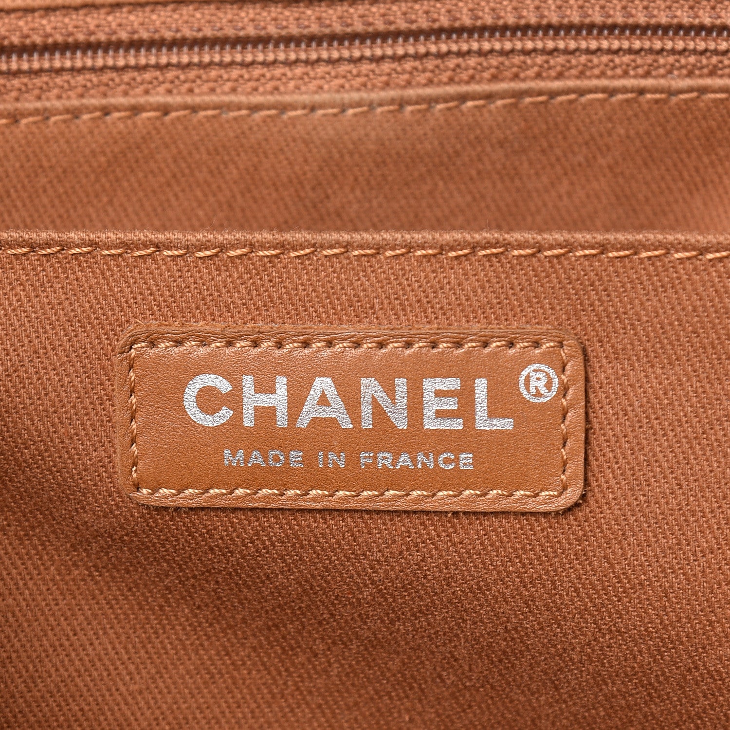 Chanel Grained Vegetal Calfskin Small Urban Shopping Tote Camel 6 of 21
