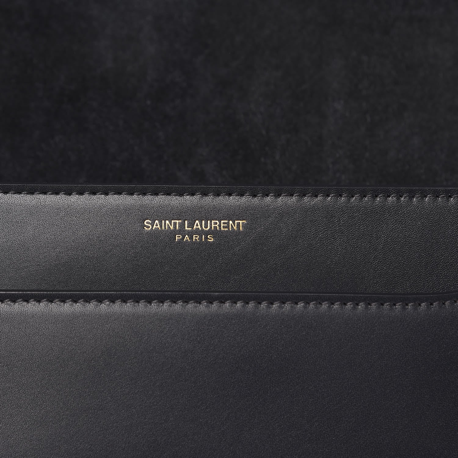 Saint Laurent Calfskin Betty Messenger Asphalt 7 of 10