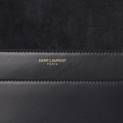 Saint Laurent Calfskin Betty Messenger Asphalt 7 of 10