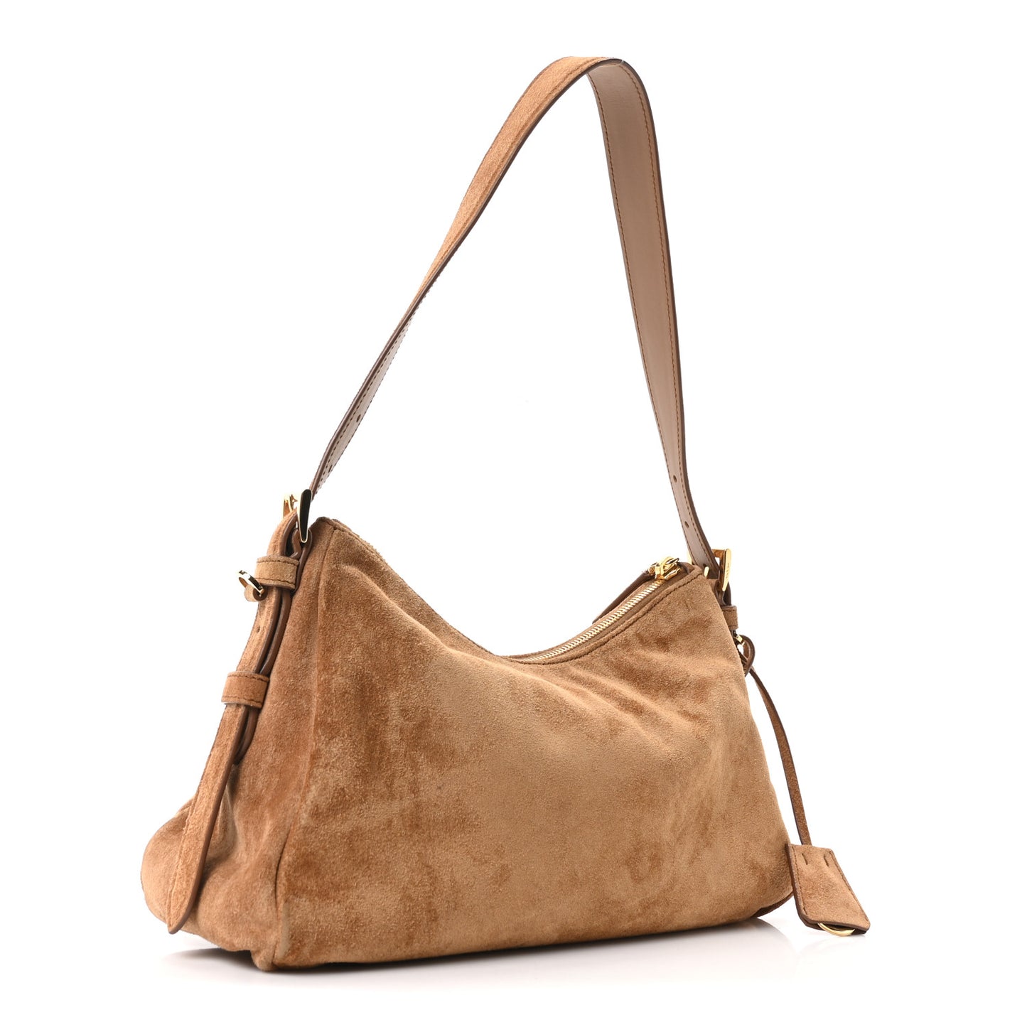 Scamosciato Suede Medium Aimee Shoulder Bag Cacao