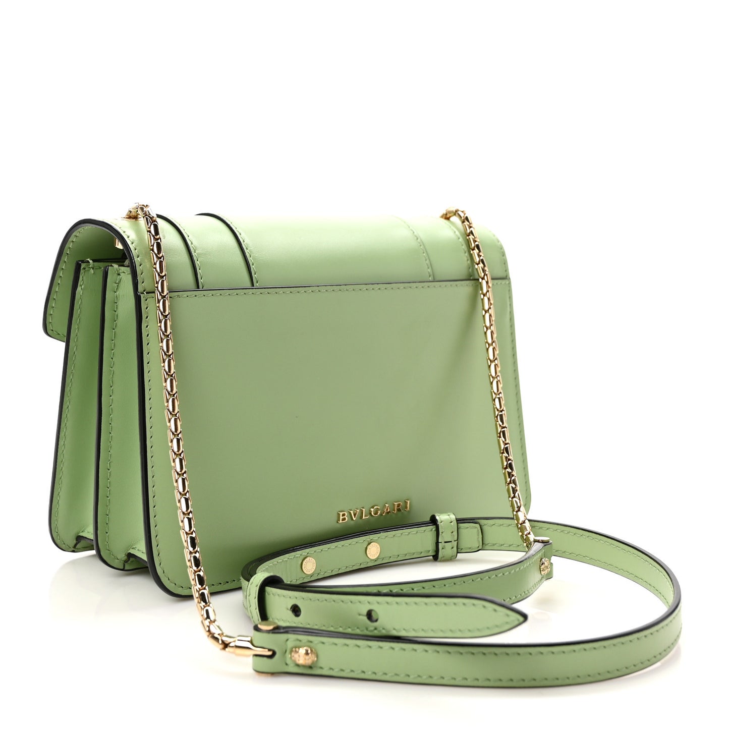 Calfskin Serpenti Forever Small Crossbody Bag Green