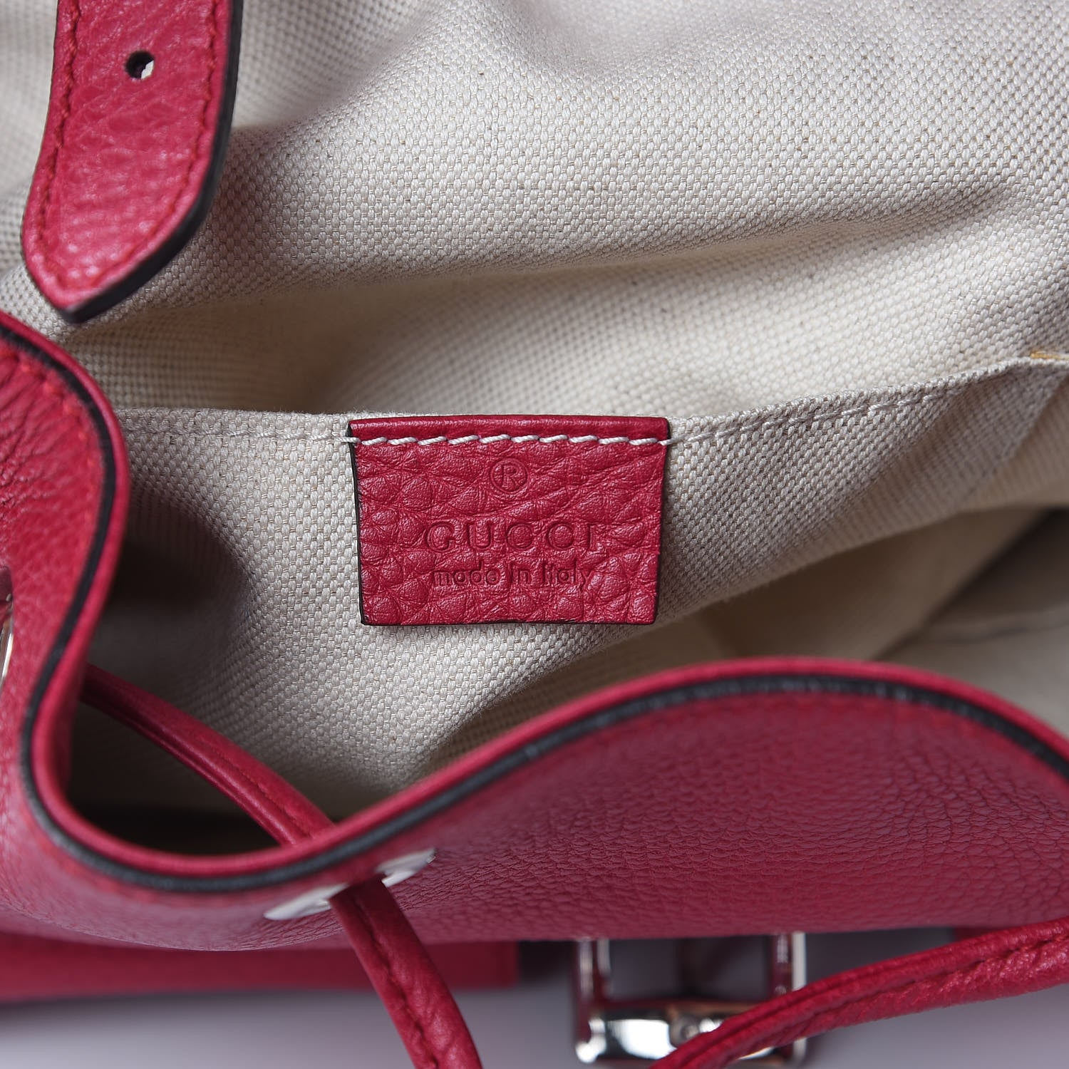 Gucci Cellarius Calfskin Medium Bamboo Backpack Petunia 6 of 10