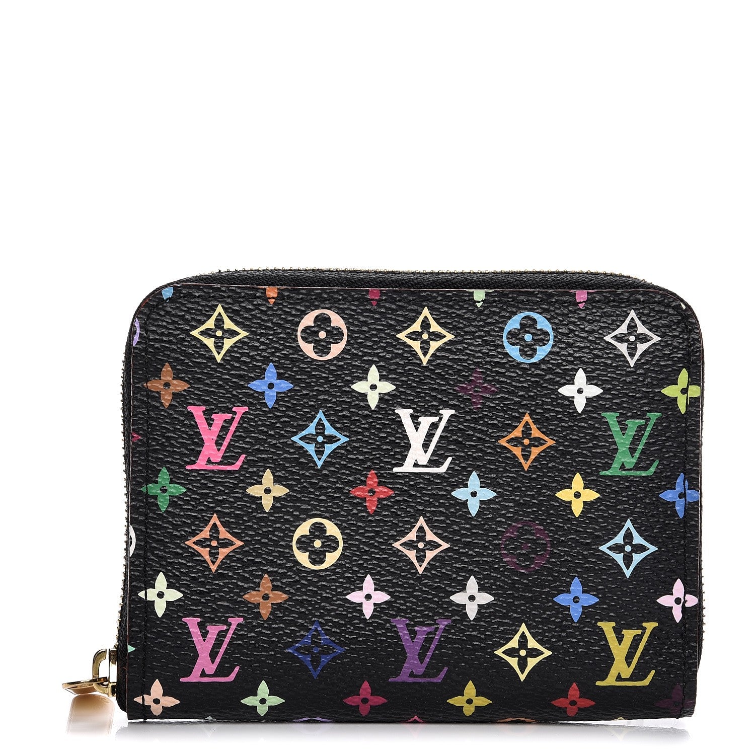 Louis Vuitton Monogram Multicolor Zippy Coin Purse Black Grenade 1 of 8
