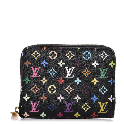 Louis Vuitton Monogram Multicolor Zippy Coin Purse Black Grenade 1 of 8