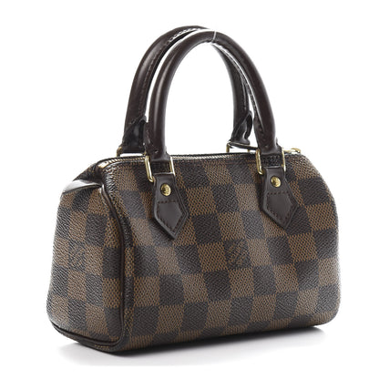 Louis Vuitton Damier Ebene Mini Sac HL Speedy 3 of 15