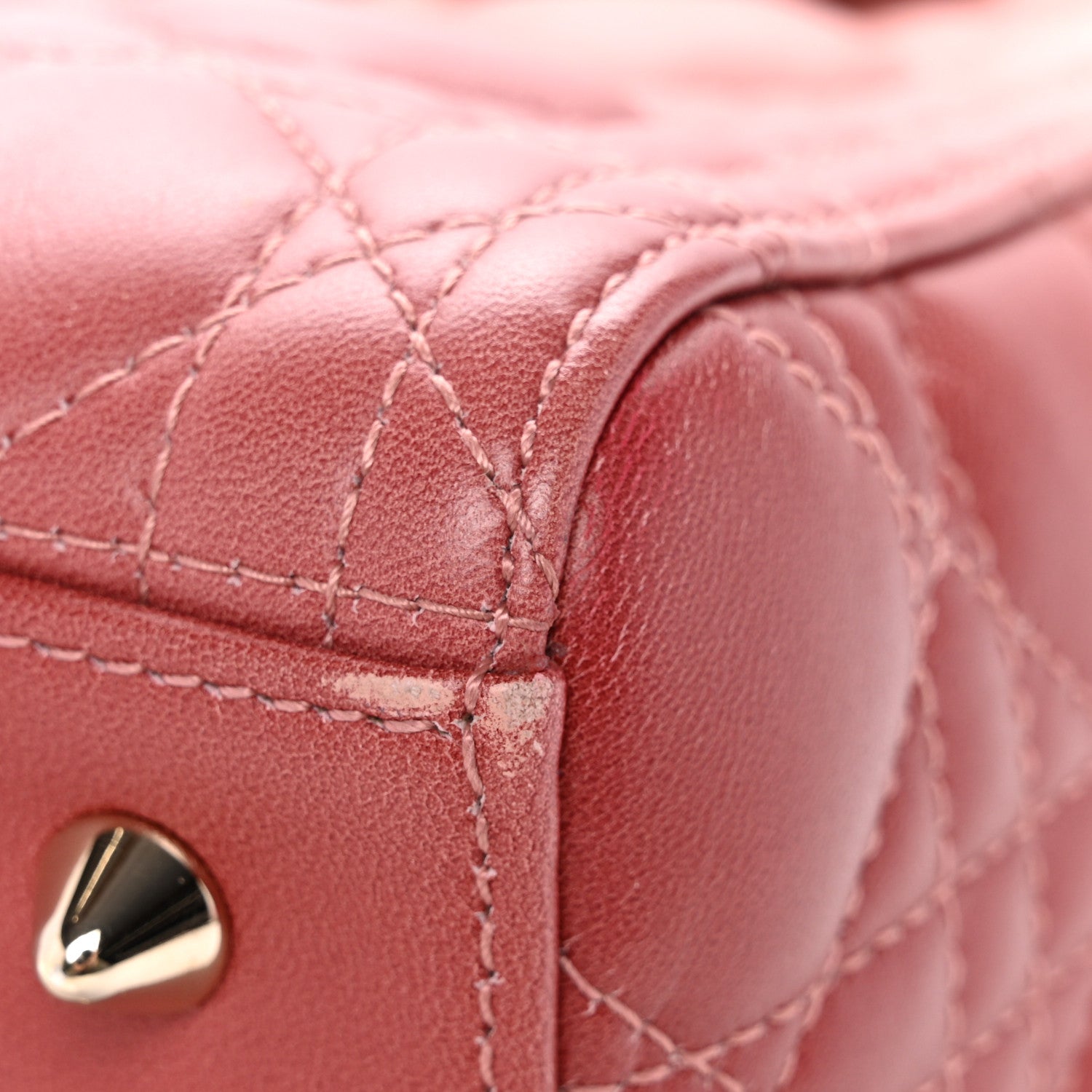 Christian Dior Lambskin Cannage Gradient Medium Lady Dior Pink 11 of 11