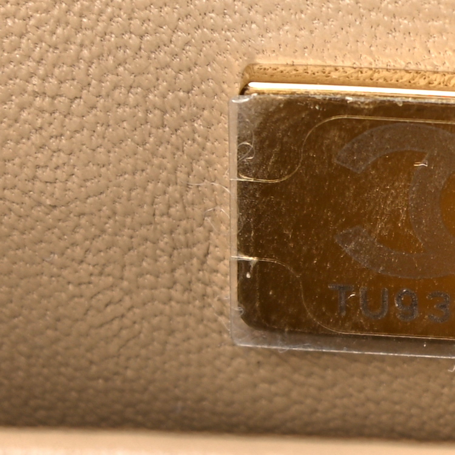Chanel Caviar Lizard Embossed Quilted Extra Mini Coco Handle Flap Dark Beige 8 of 9