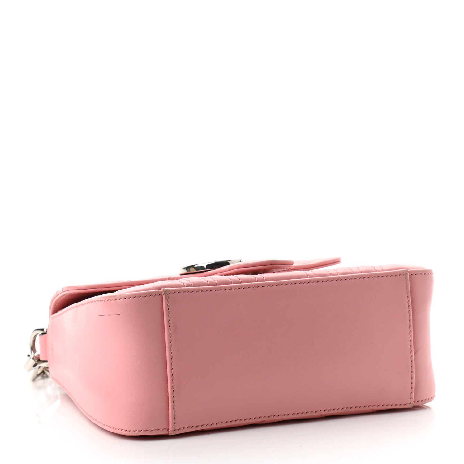 Gucci Calfskin Matelasse Mini GG Marmont Top Handle Shoulder Bag Wild Rose 4 of 11