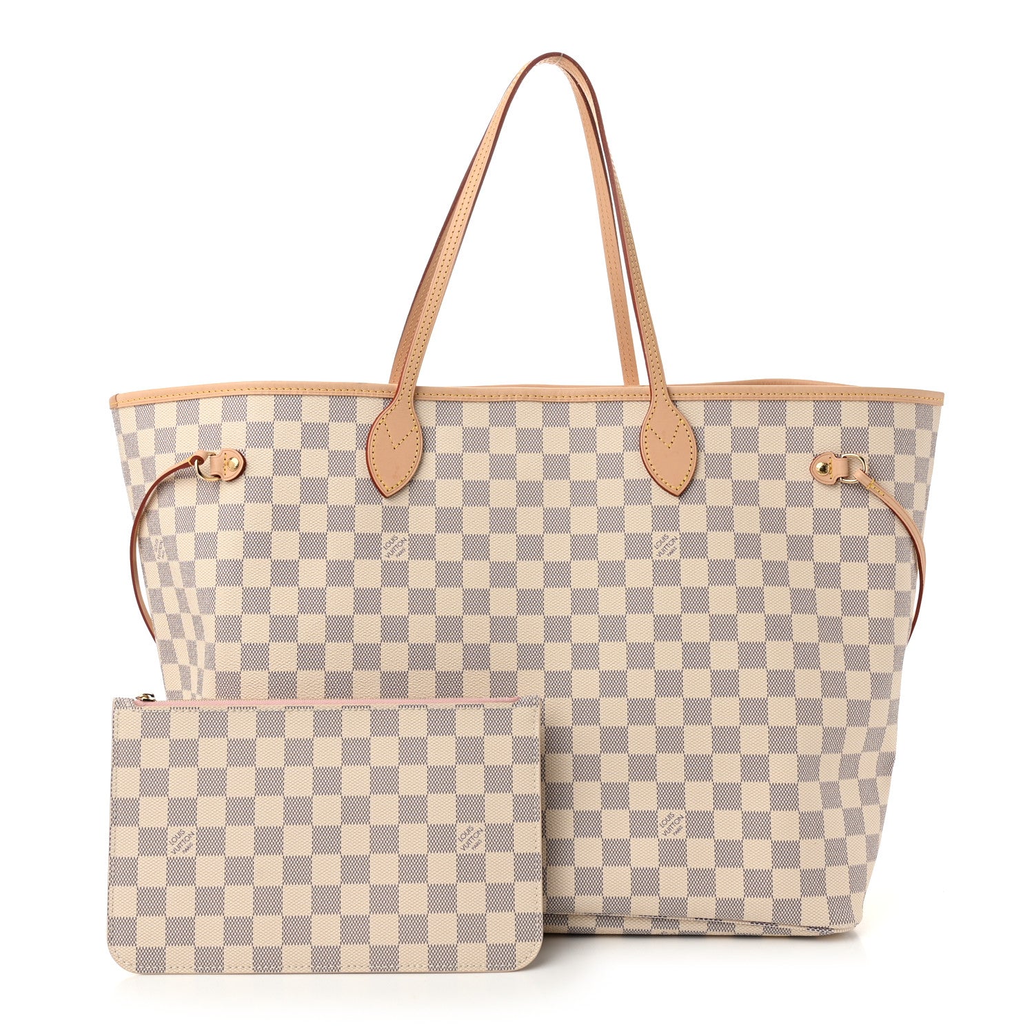 Louis Vuitton Damier Azur Neo Neverfull GM Rose Ballerine 3 of 12