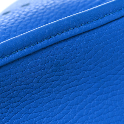 Hermes Taurillon Clemence Evelyne III PM Bleu Hydra 12 of 13
