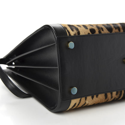 Saint Laurent Calf Hair Leopard Print Small Sac De Jour Black 7 of 9