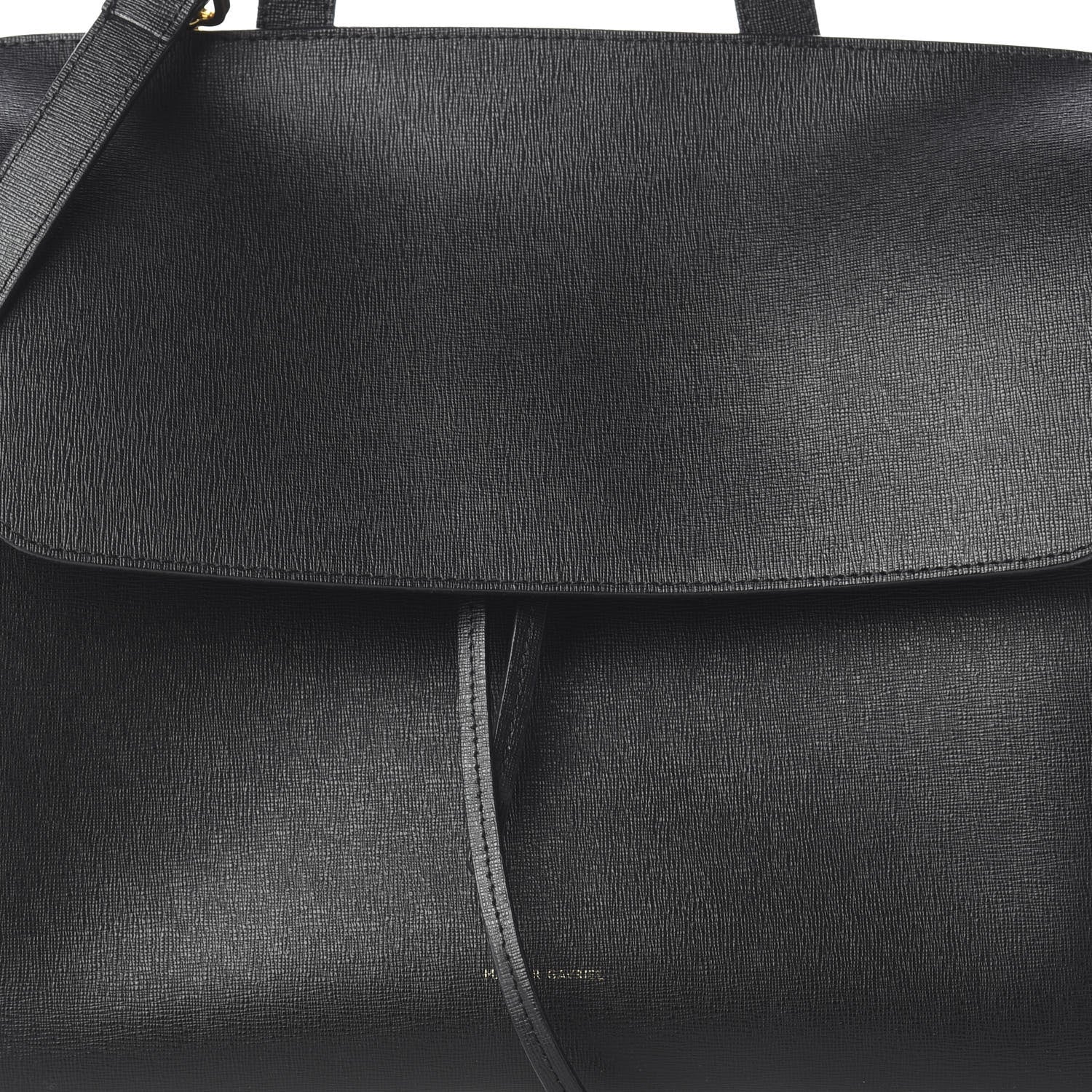 Mansur Gavriel Saffiano Lady Bag Black Flamma 6 of 8